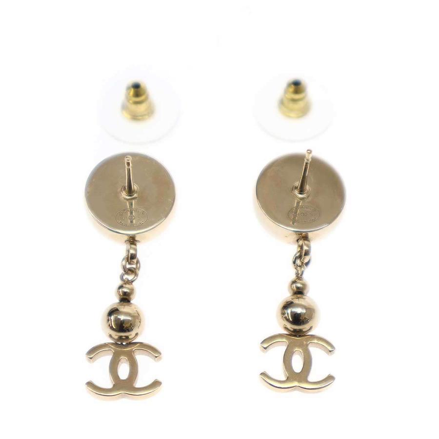 シャネルココピアス CHANEL(シャネル) Rhinestone Coco Mark Pierced Earrings