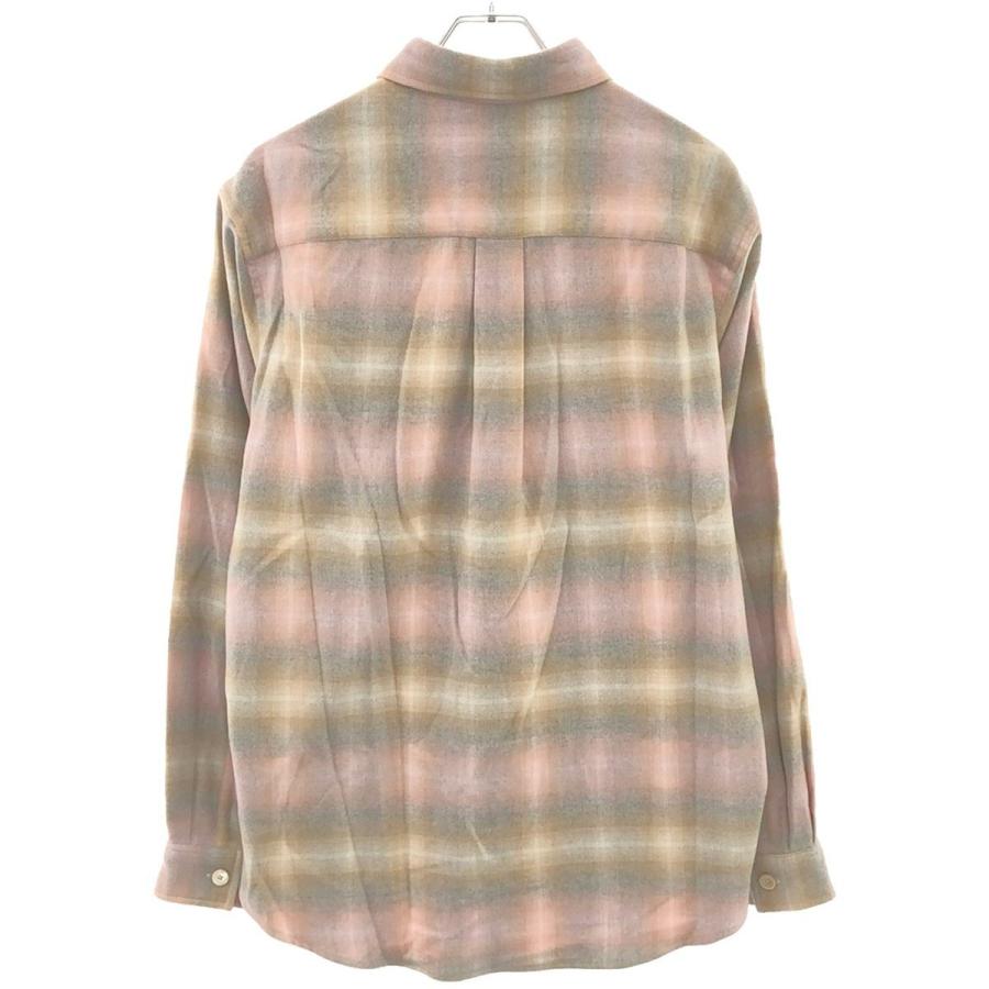 CABaN / 長袖シャツ/M/コットン/PNK/チェック/59-01-24-01002 CABaN（キャバン） 22AW コットン ダブルブラッシュチェックシャツ 59