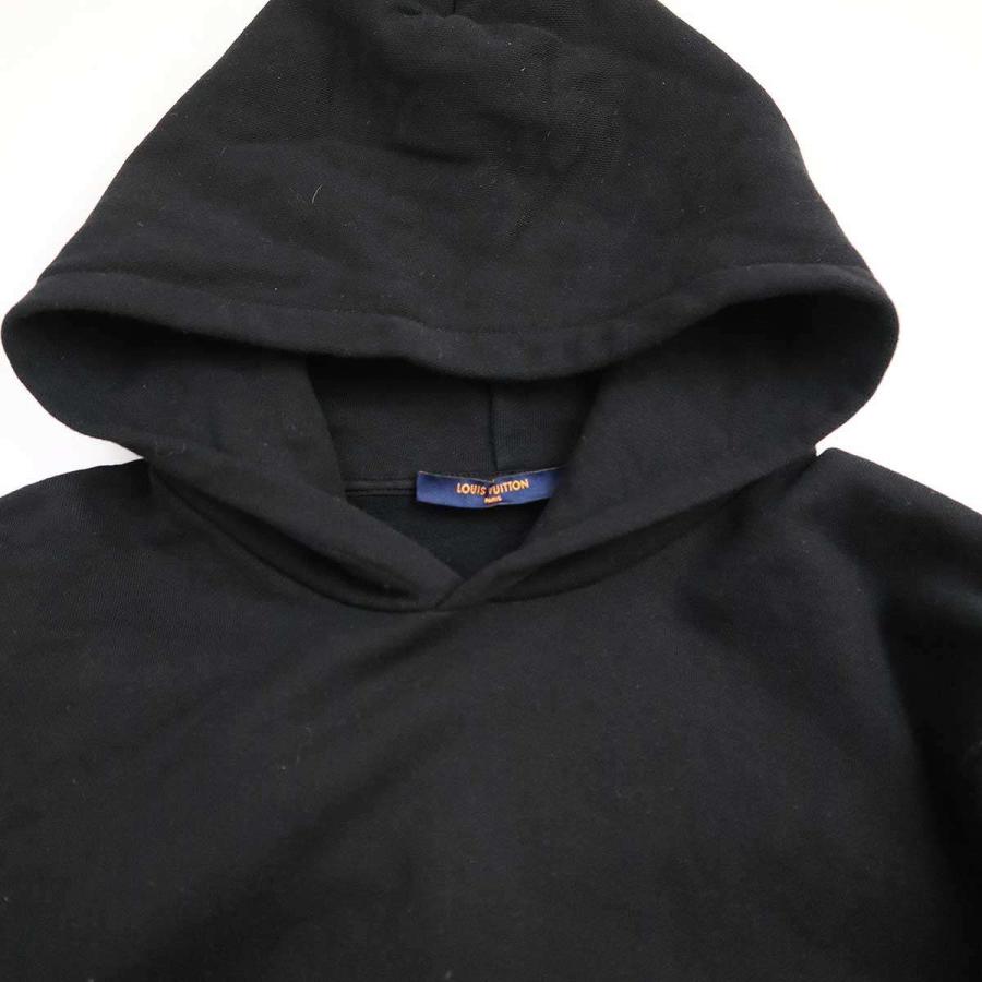 ルイヴィトン 21SS インサイドアウト プルオーバーパーカー ブラック XL LOUIS VUITTON（ルイ・ヴィトン） 21SS インサイドアウトバックラベル