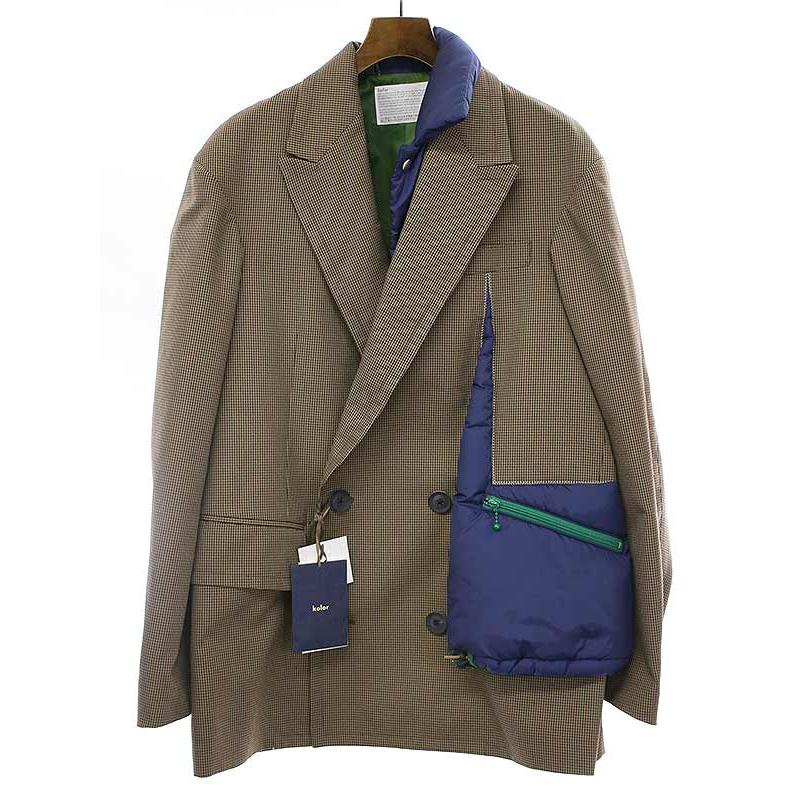COLUR kolor カラー 23AW チェック柄 ダブルブレストギミック COLUR kolor カラー 23AW チェック柄 ダブルブレストギミック