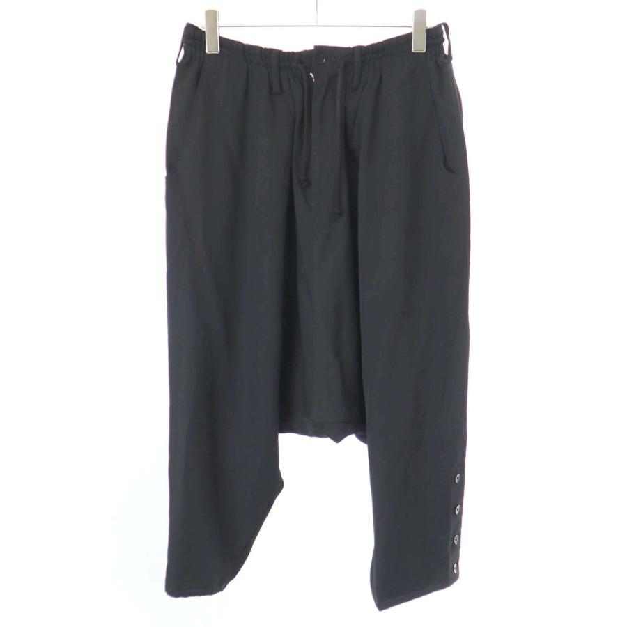 ヨウジヤマモトプールオム 15ss クロップドサルエルパンツ 裾ボタン サイズ2 ヨウジヤマモトプールオム 15ss クロップドサルエルパンツ 裾ボタン