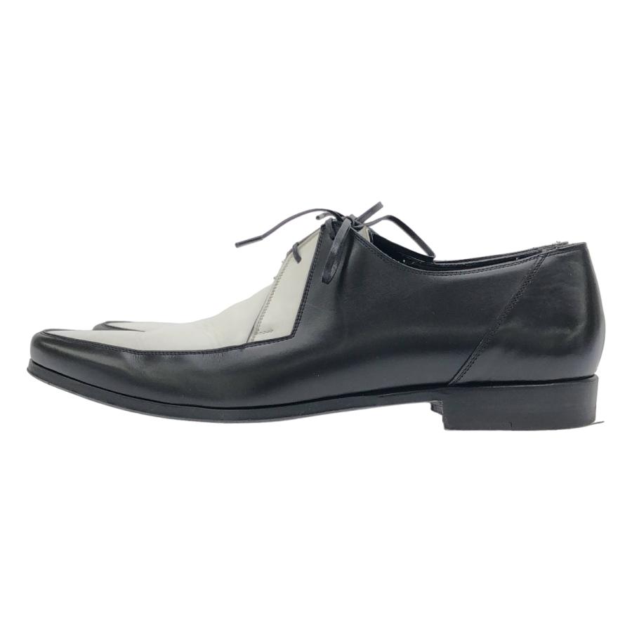Dior HOMME ディオールオム 2006SS バイカラーレザージュース  ブラック ホワイト 39 Dior HOMME ディオールオム 2006SS バイカラーレザージュース ブラック
