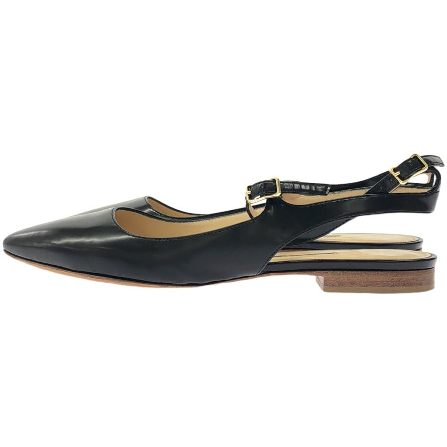 ペリーコ　フラットパンプス　andrea PELLICO ペリーコ ANDREA ポインテッドトゥフラットパンプス ブラック