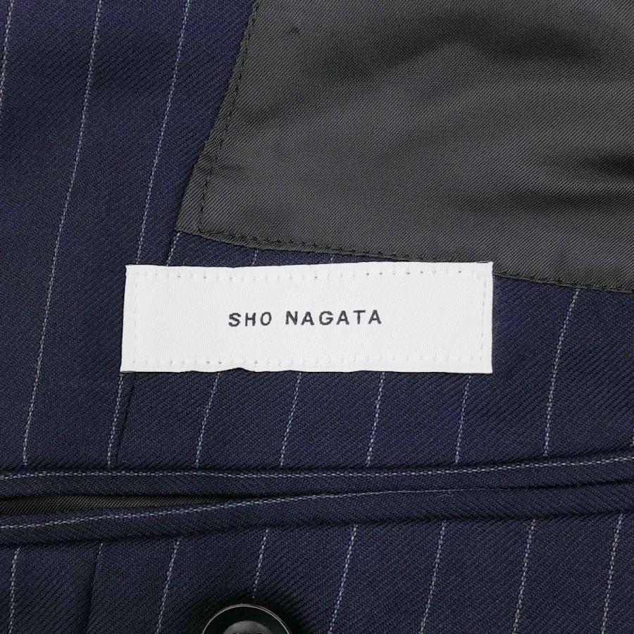 SHO NAGATA ショウナガタ ピンストライプダブルテーラードジャケット