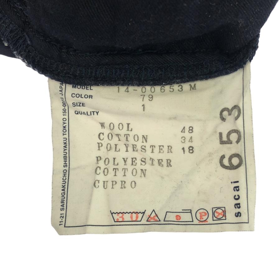 sacai サカイ 14AW コットンウールイージーパンツ 14-00653M ブルー 1 ITQ0YUZUXWYF | sacai | 02