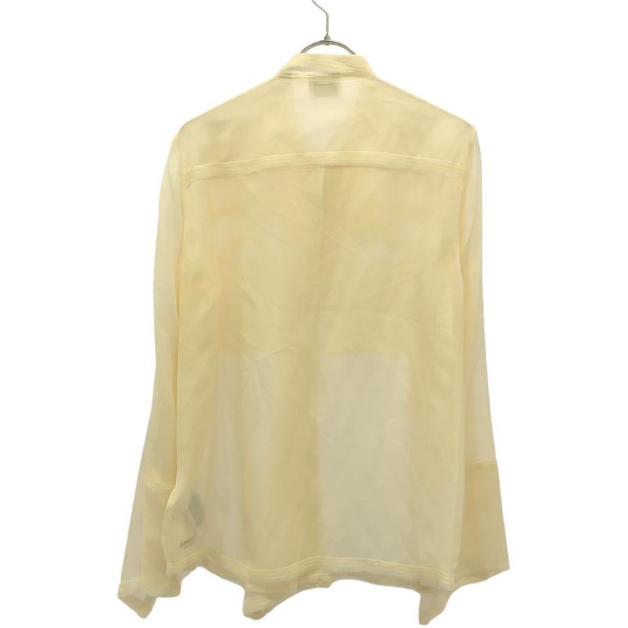 美品 バーバリー シルク100% シアー素材 シャツ/ブラウス（L）