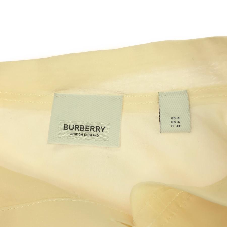 BURBERRY - BURBERRY バーバリー シルクシアーブラウスシャツ 8024155 アイボリー 38 BURBERRY（バーバリー） シルクシアーブラウスシャツ 8024155