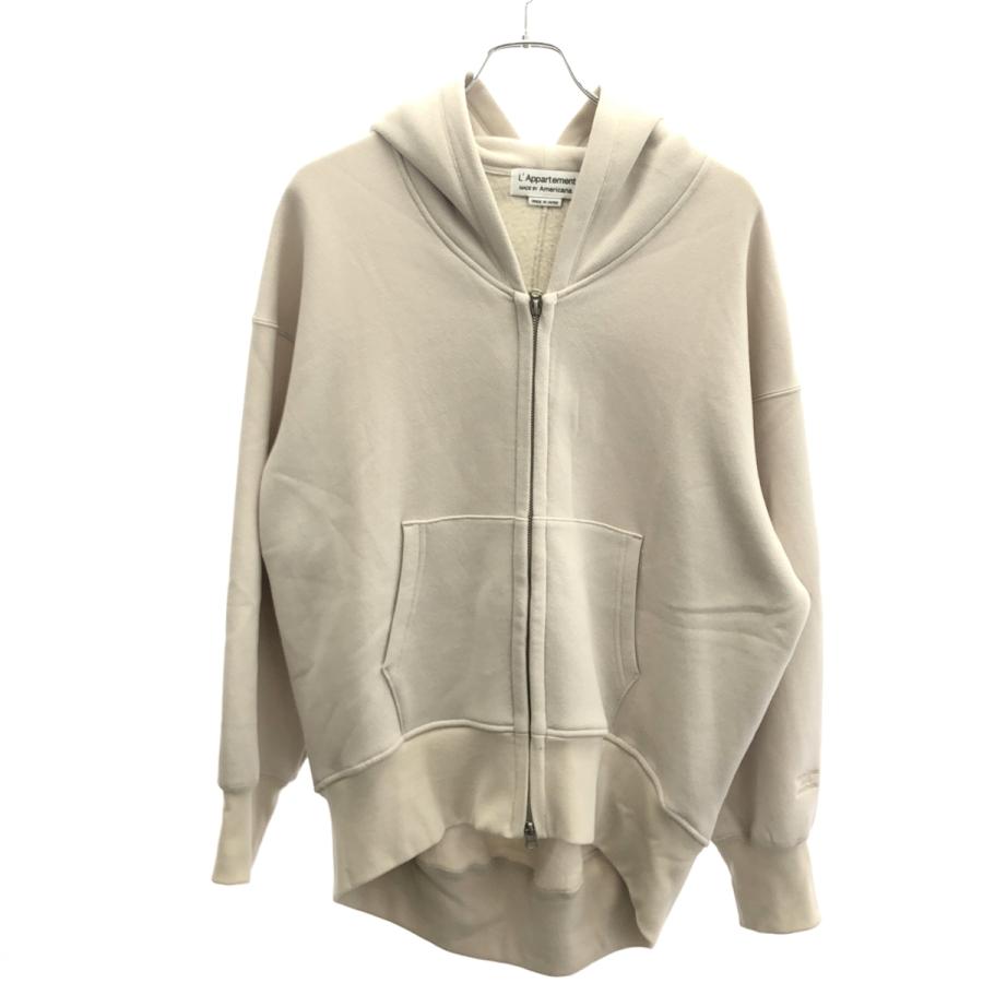 L'Appartement アメリカーナ WIDE FULLZIP HOODIE AMERICANA/アメリカーナ】 WIDE FULLZIP HOODIE（パーカー）｜L