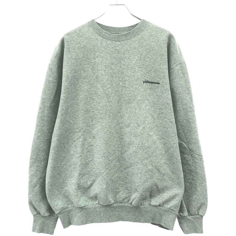 plllllleeeasse プリーズ Crewneck Sweatshirt スウェットトレーナー 24PLS-C006 グレー XL ITQ7PCXV3F4O | PLEASE