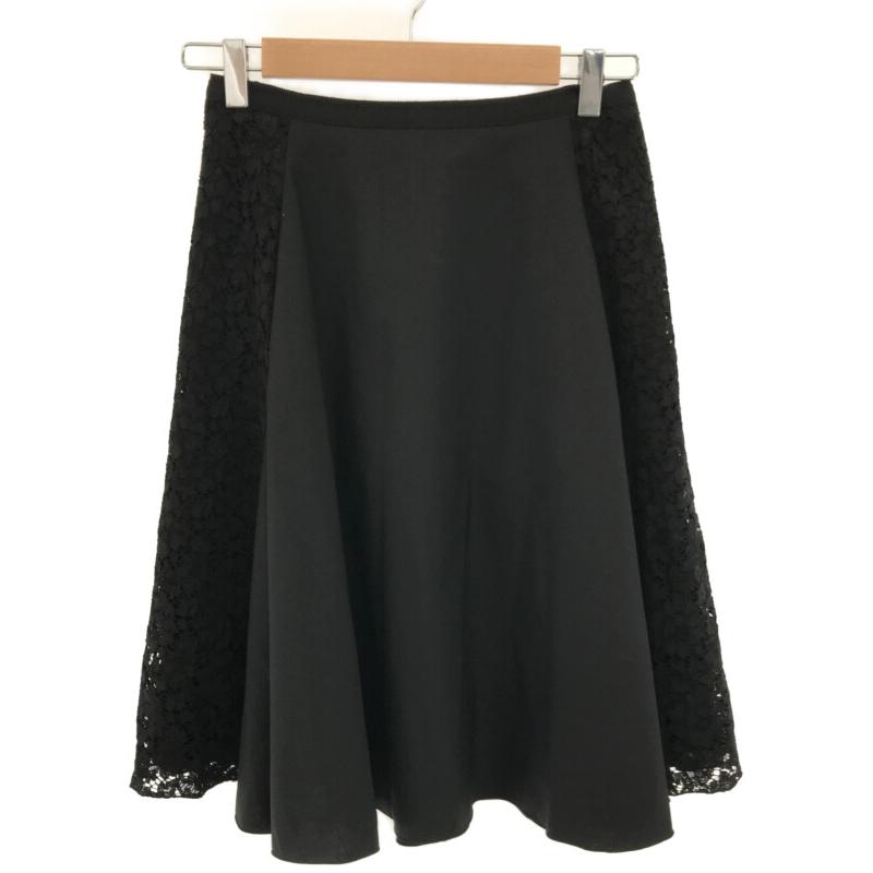 FOXEY フォクシー Parisienne レースコンビフレアスカート ブラック 38 