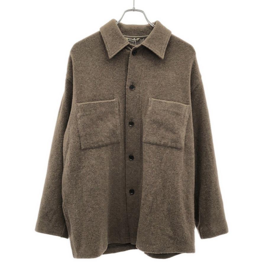 AURALEE（オーラリー） 21AW CASHMERE WOOL BRUSHED JERSEY BIG SHIRTS