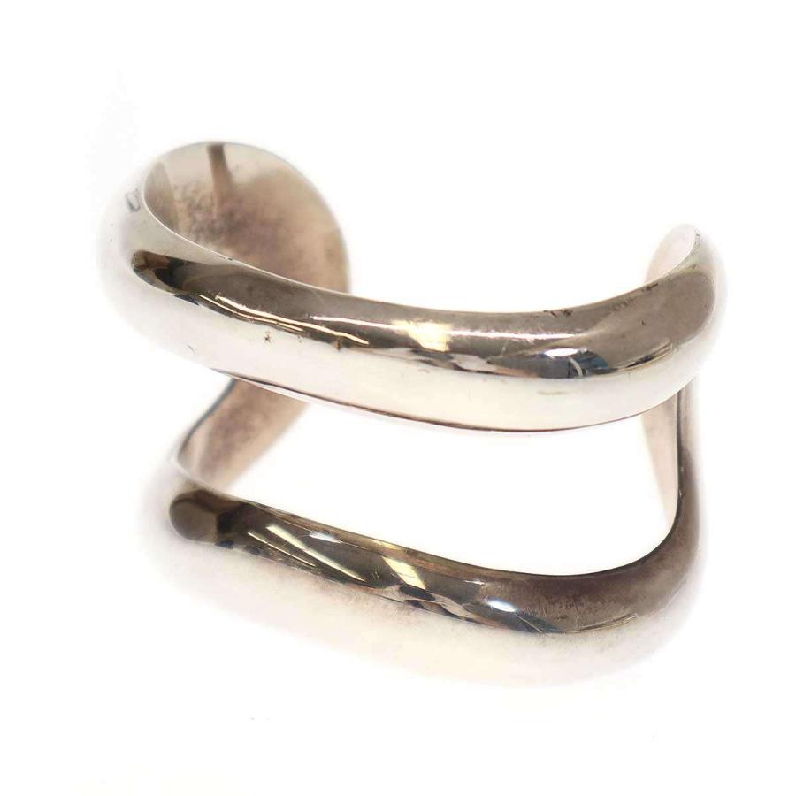 今日までの出品のためTiffany & Co. シルバーオープンバングル TIFFANY&Co.（ティファニー） 極美品△TIFFANY&Co. リーフバングル 925