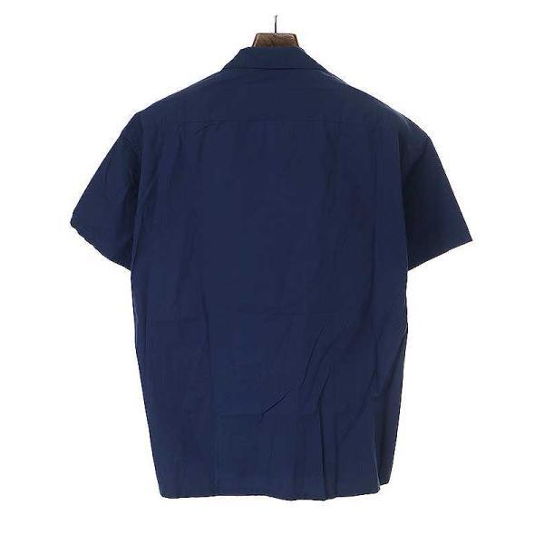 Porter Classic ポータークラシック KEROUAC SHIRT コットンオープンカラーシャツ ネイビー サイズ:S メンズ ITQD5GQDF9NU｜modescape｜02