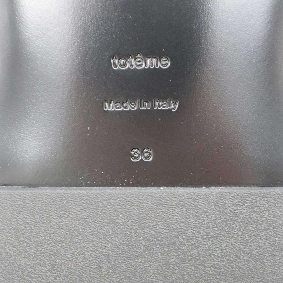 TOTEME トーテム SLIDES レザーサンダル 233-8024-862 アイボリー 36  