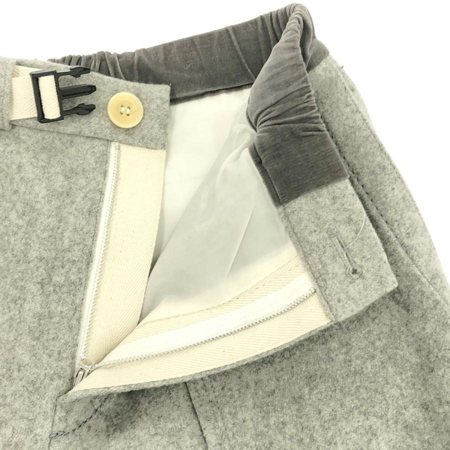 sacai（サカイ） 19AW ウールメルトンクロップドパンツ 19-02044M