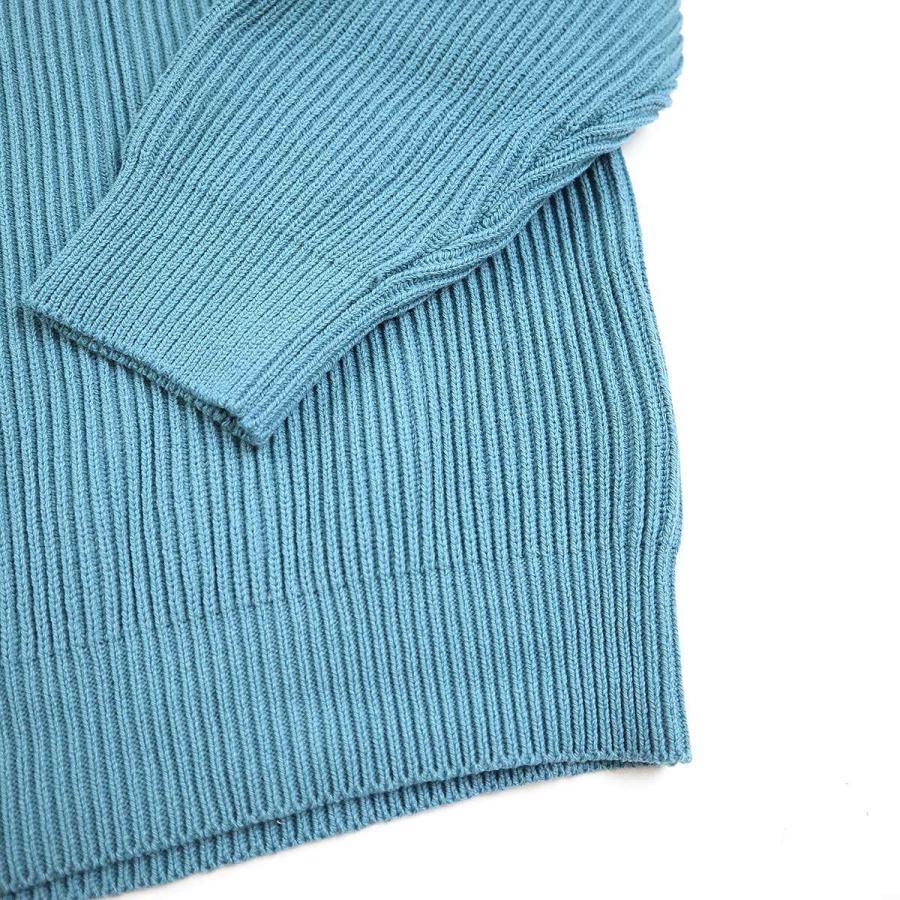 AURALEE オーラリー 22AW SUPER FINE WOOL RIB KNIT BIG P/O ニットセーター A22AP02RK ブルー 5 ITQJ6ZJ832B4 AURALEE オーラリー 22AW SUPER FINE WOOL RIB KNIT BIG P/O ニットセーター A22AP02RK ブルー 5 ITQJ6ZJ832B4