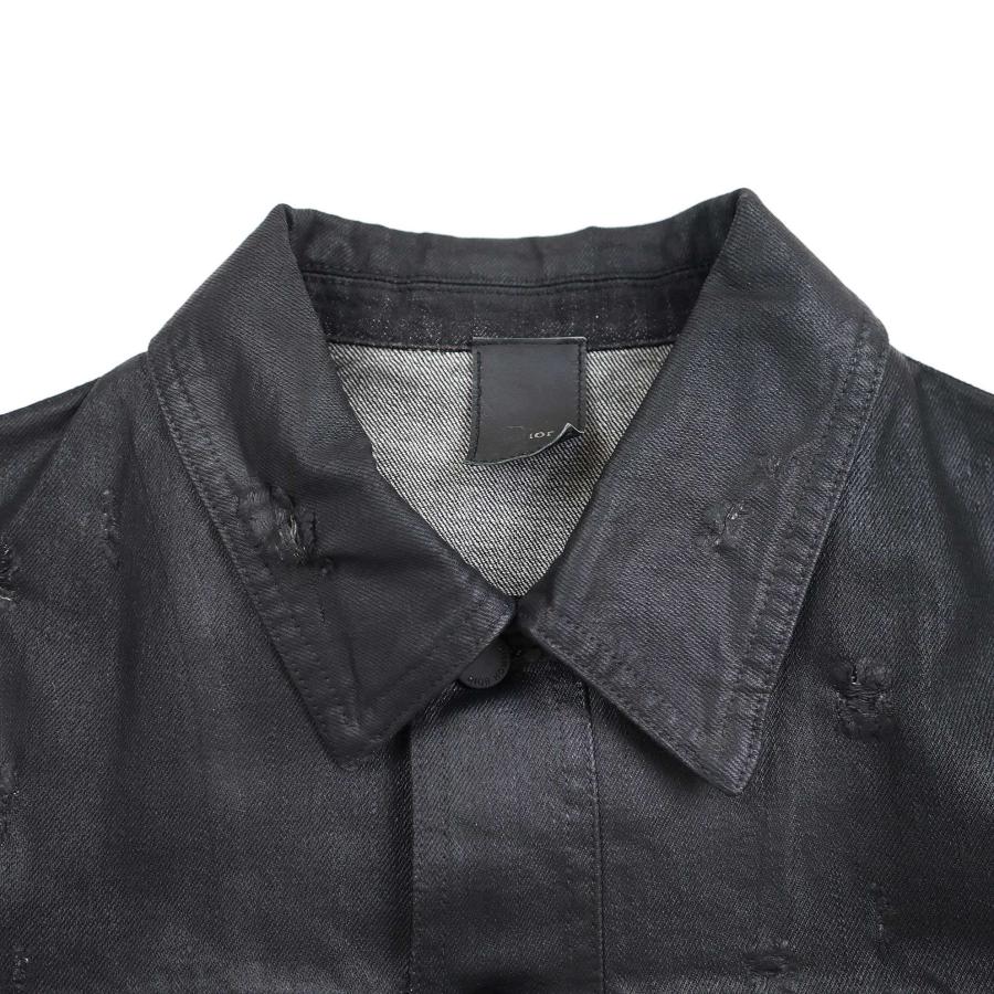 04SS STRIP期皺加工デニムジャケット ディオールオム DiorHomme 04SS STRIP期皺加工デニムジャケット ディオールオム DiorHomme
