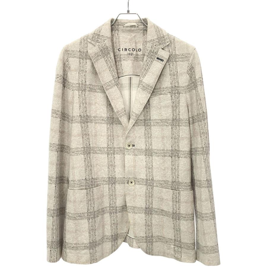 CIRCOLO 1901（チルコロ 1901） コットンストレッチチェックテーラード
