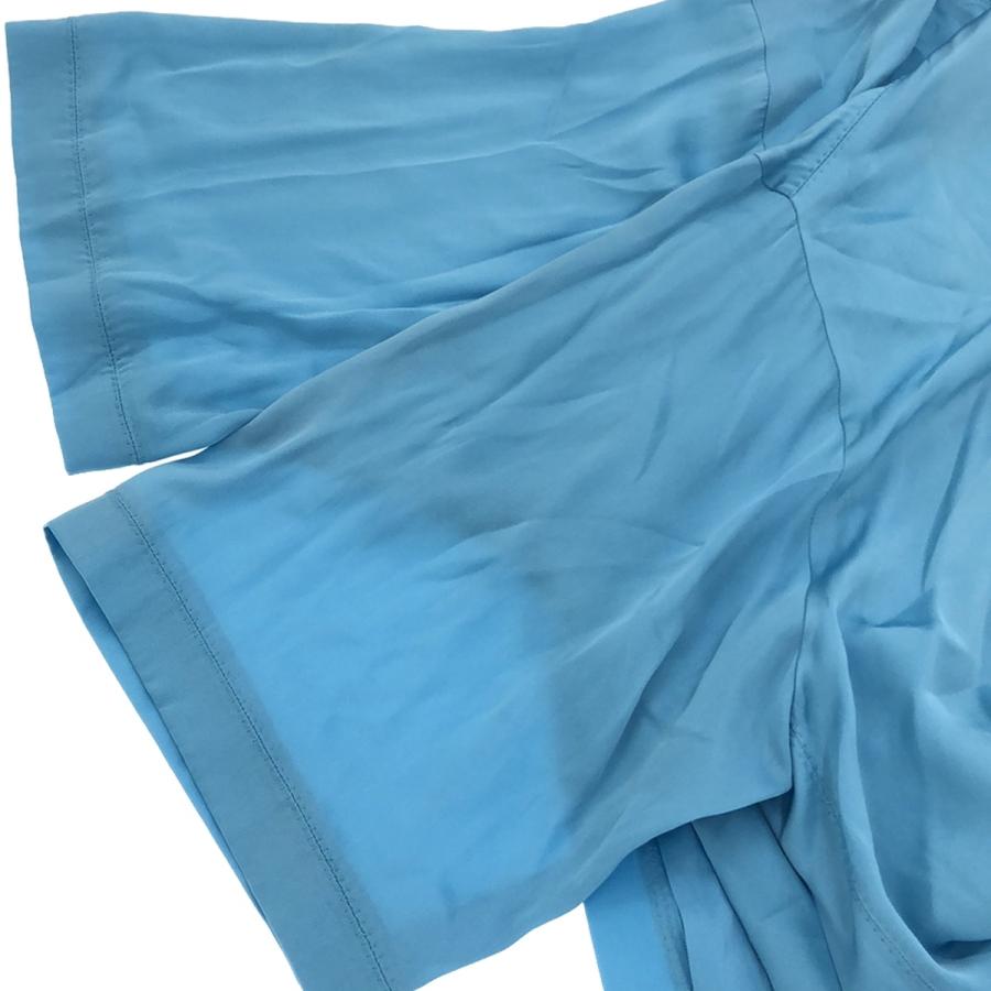 BLAMINK - BLAMINK ブラミンク シルクストレッチワイドブラウス 7921-230-0162 ブルー 36 BLAMINK ブラミンク シルクストレッチワイドブラウス 7921-230