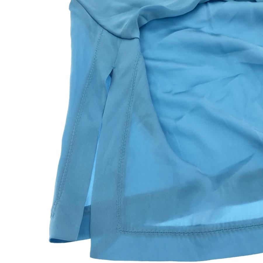 BLAMINK ブラミンク シルクストレッチワイドブラウス 7921-230-0162 ブルー 36 BLAMINK ブラミンク シルクストレッチワイドブラウス 7921-230-0162