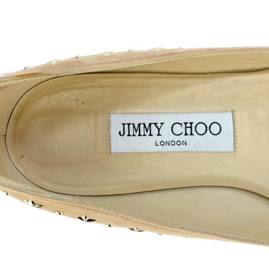 JIMMY CHOO ジミー チュウ ALINA スタッズスエードフラットパンプス  
