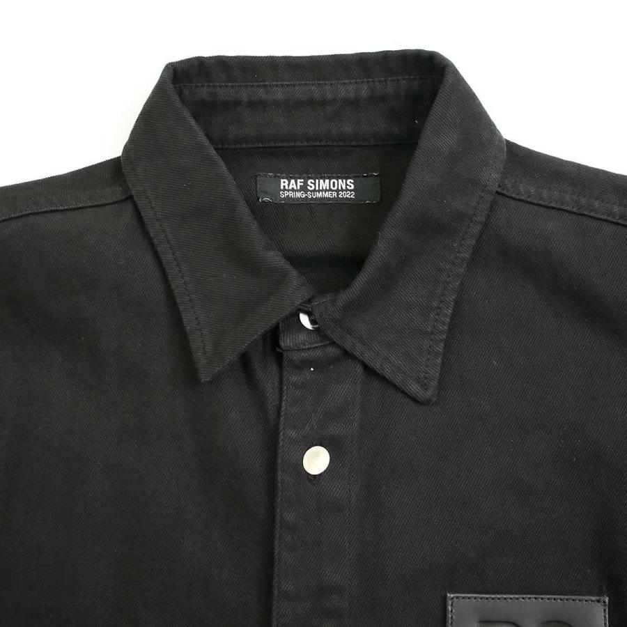 RAF SIMONS ラフシモンズ 22SS Straight fit denim shirt with RAF SIMONS ラフシモンズ 22SS Straight fit denim shirt with