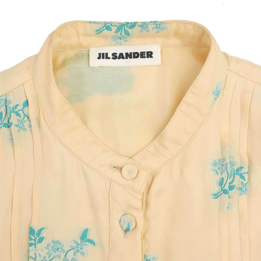 JIL SANDER ジルサンダー 20SS フラワージャガードレーヨンワンピース  