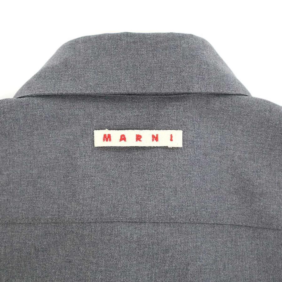 MARNI マルニ 25SS ウールトロピカルシャツ CUMU0061A3 TW839 グレー 46 ITQWN664HTDYの画像
