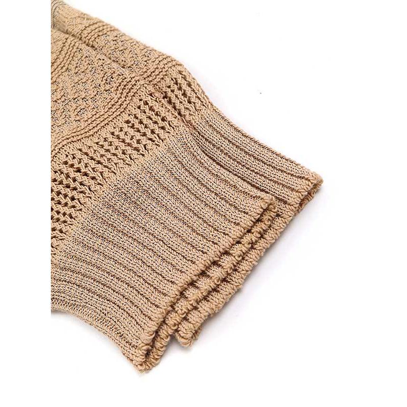 mame kurogouchi マメ クロゴウチ20SS Mixed Fabric Dress Vネック