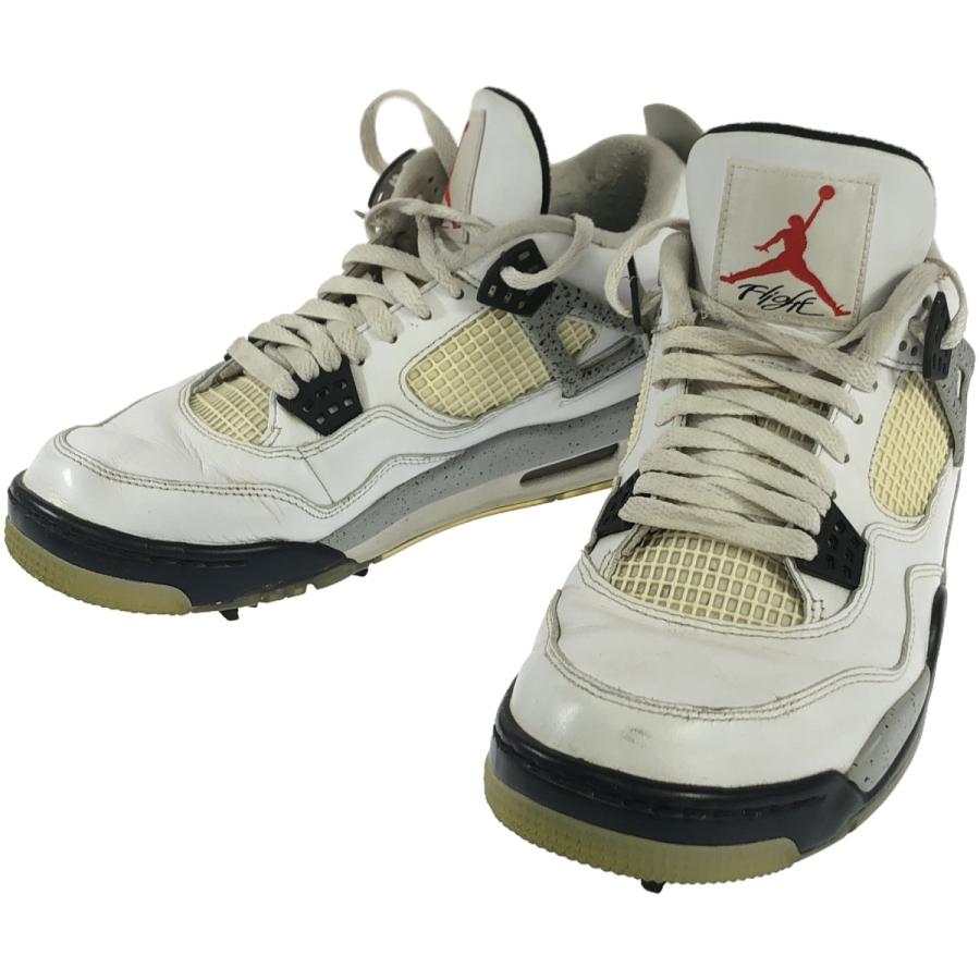 NIKE ナイキ GOLF AIR JORDAN 4 WHITE CEMENT ゴルフスニーカー CU9981 