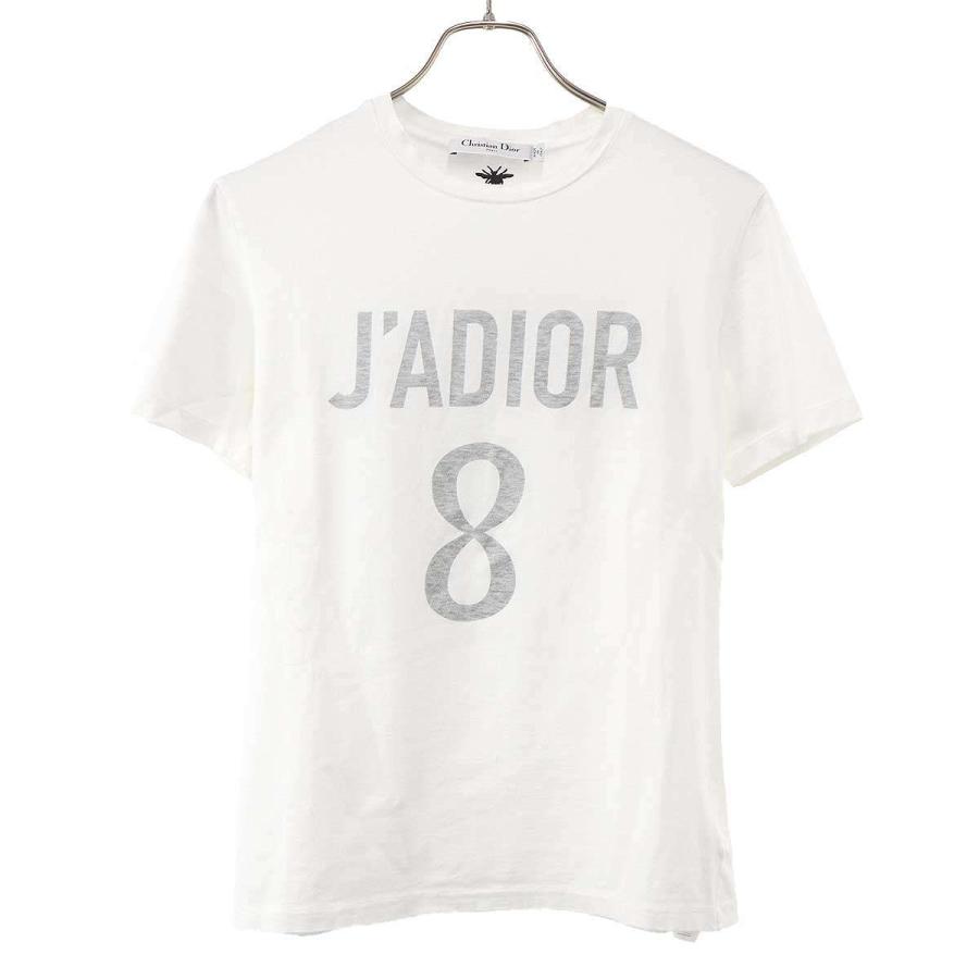 Christian Dior クリスチャンディオール J'ADIOR 8 ナンバリングプリントTシャツ 213T03TC001 ホワイト XS Christian Dior（クリスチャン・ディオール） J'ADIOR 8 ナンバリング
