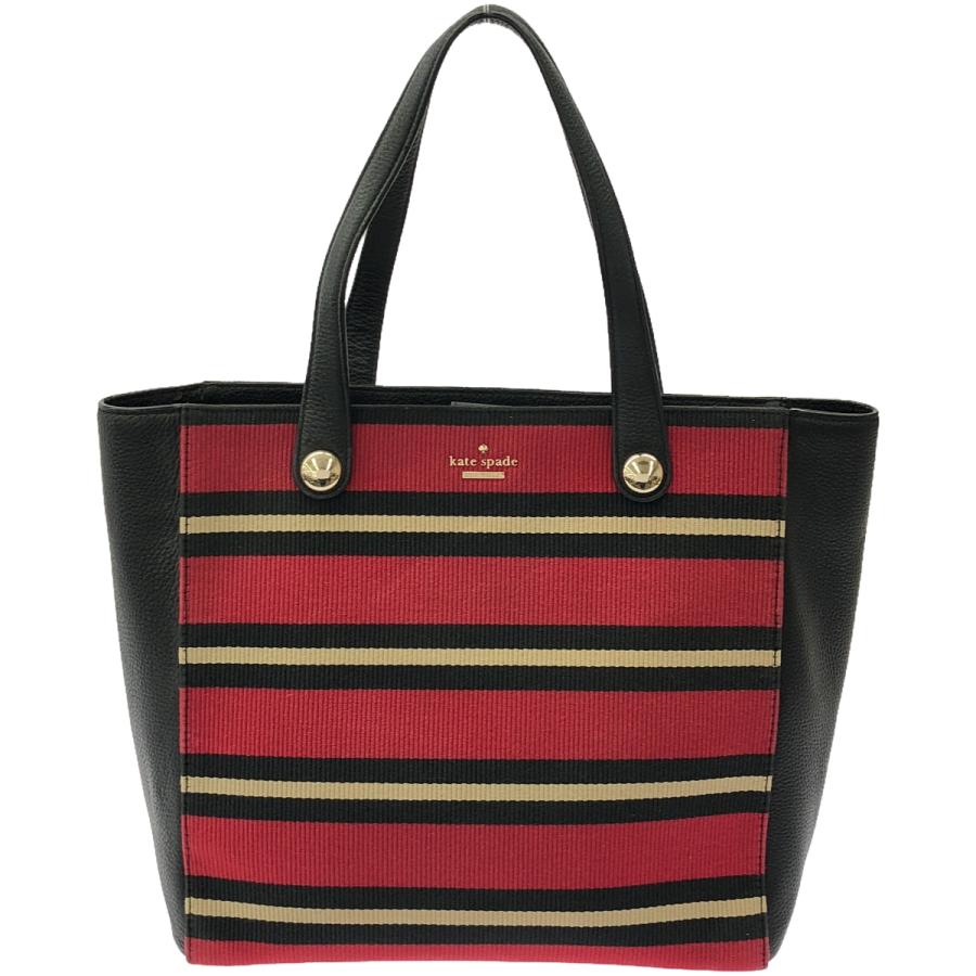 KATE kate spade ケイト・スペード キャンバスレザーコンビトート 