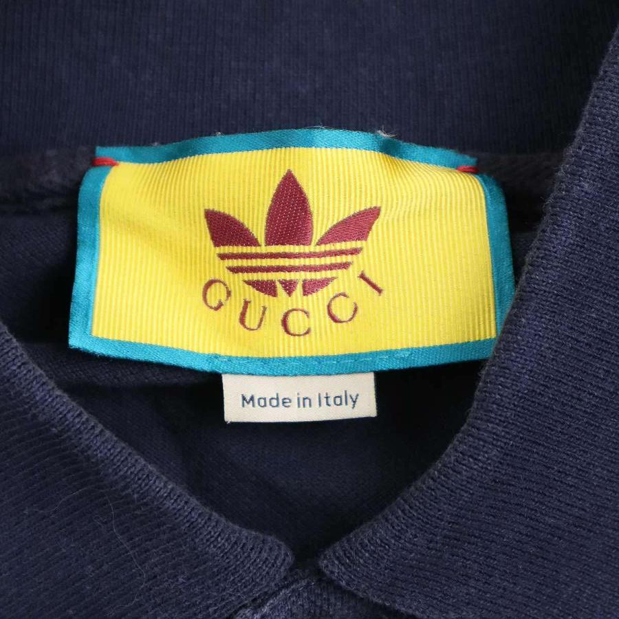 GUCCI GUCCI×adidas グッチ×アディダス 22AW ロゴ刺繍ポロシャツ