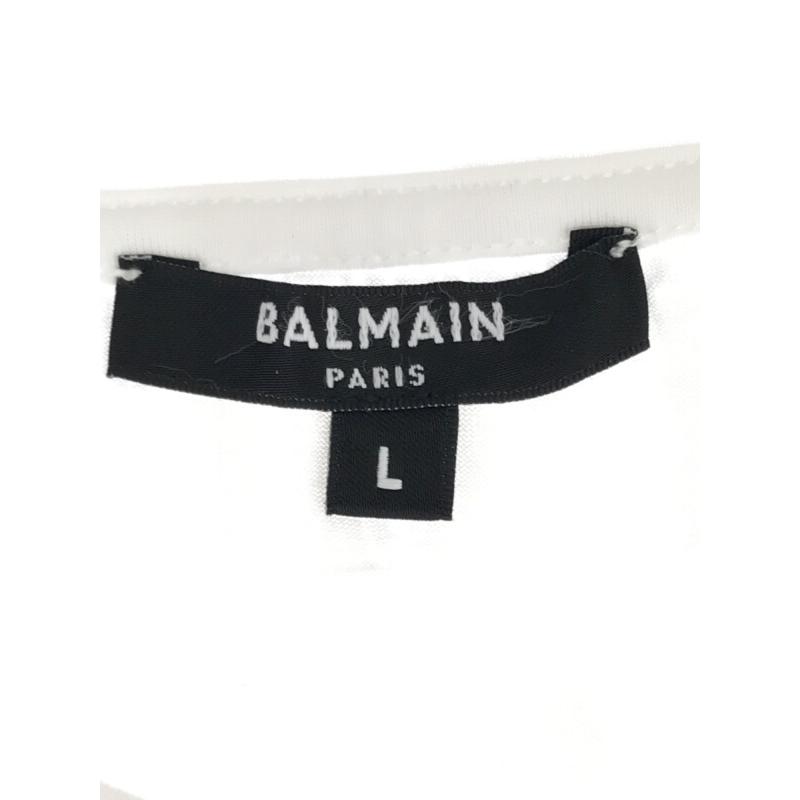 BALMAIN】関税込☆PB クルーネック Tシャツ ホワイト Balmain