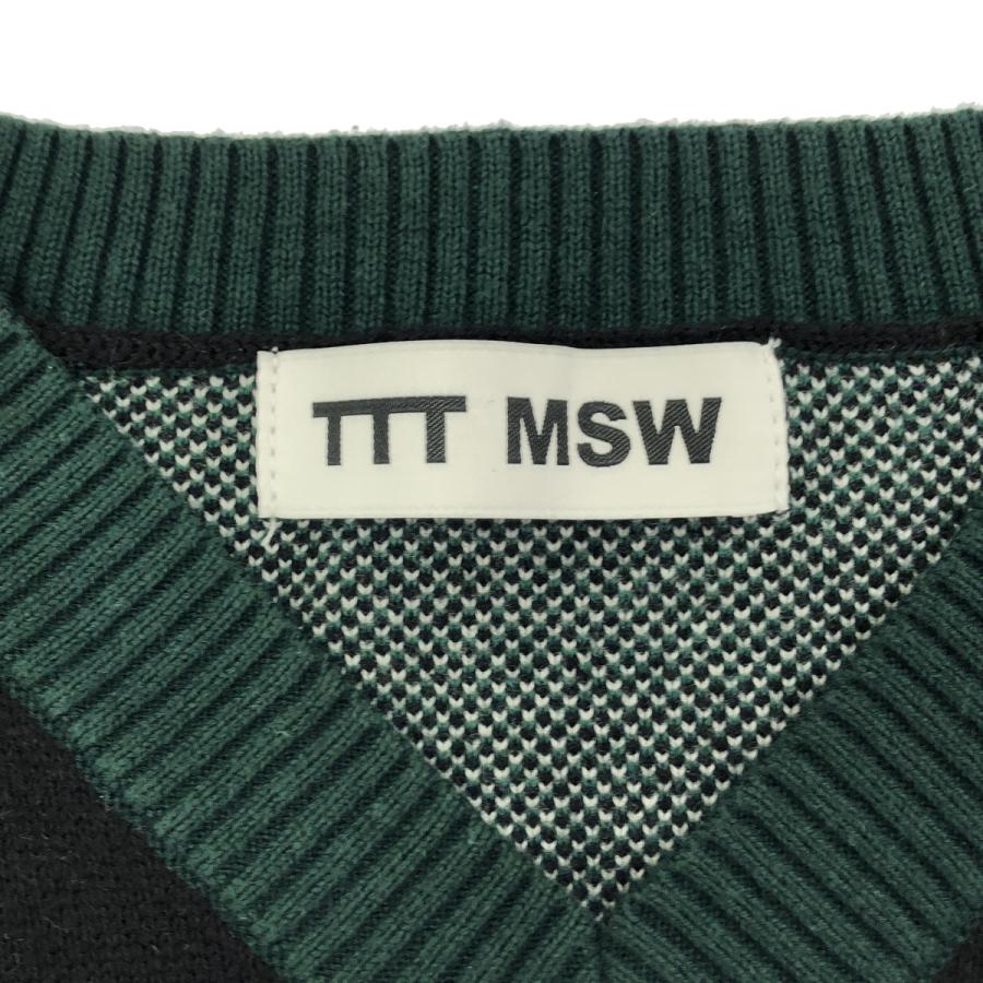 ttt_msw ニットベスト ブルー s サイズ 【公式ショッピングサイト】