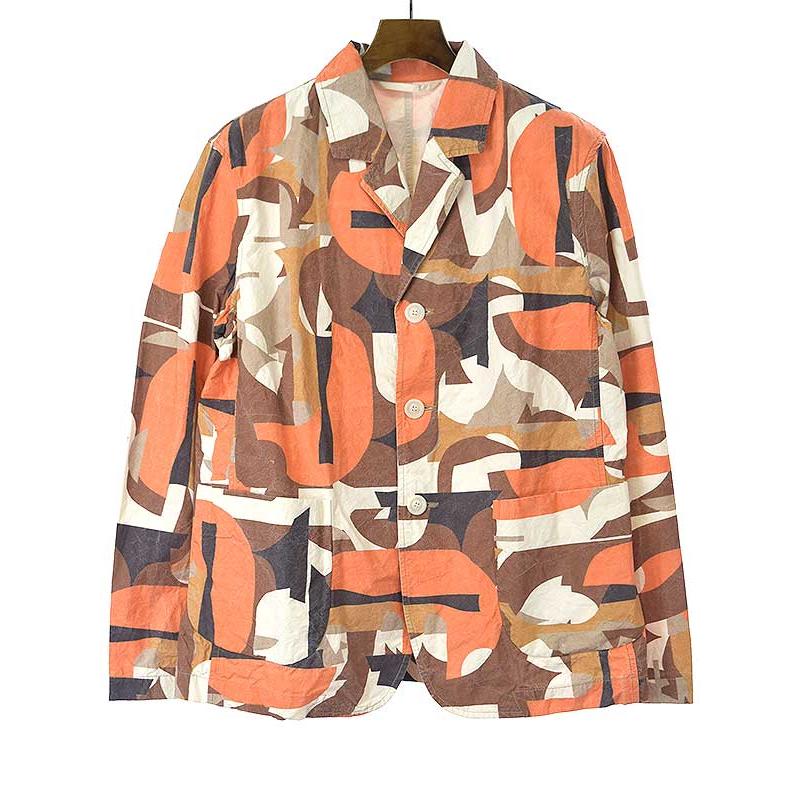 CASEY ケイシー 23SS Yama Blazer ウォッシュ加工カモフラジャケット 