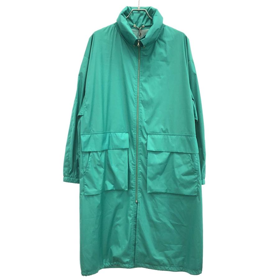 AURALEE 24ss ハードツイストポリエステルサテンラミネートジップコート AURALEE（オーラリー） 24SS HARD TWIST POLYESTER SATIN LAMINATE ZIP