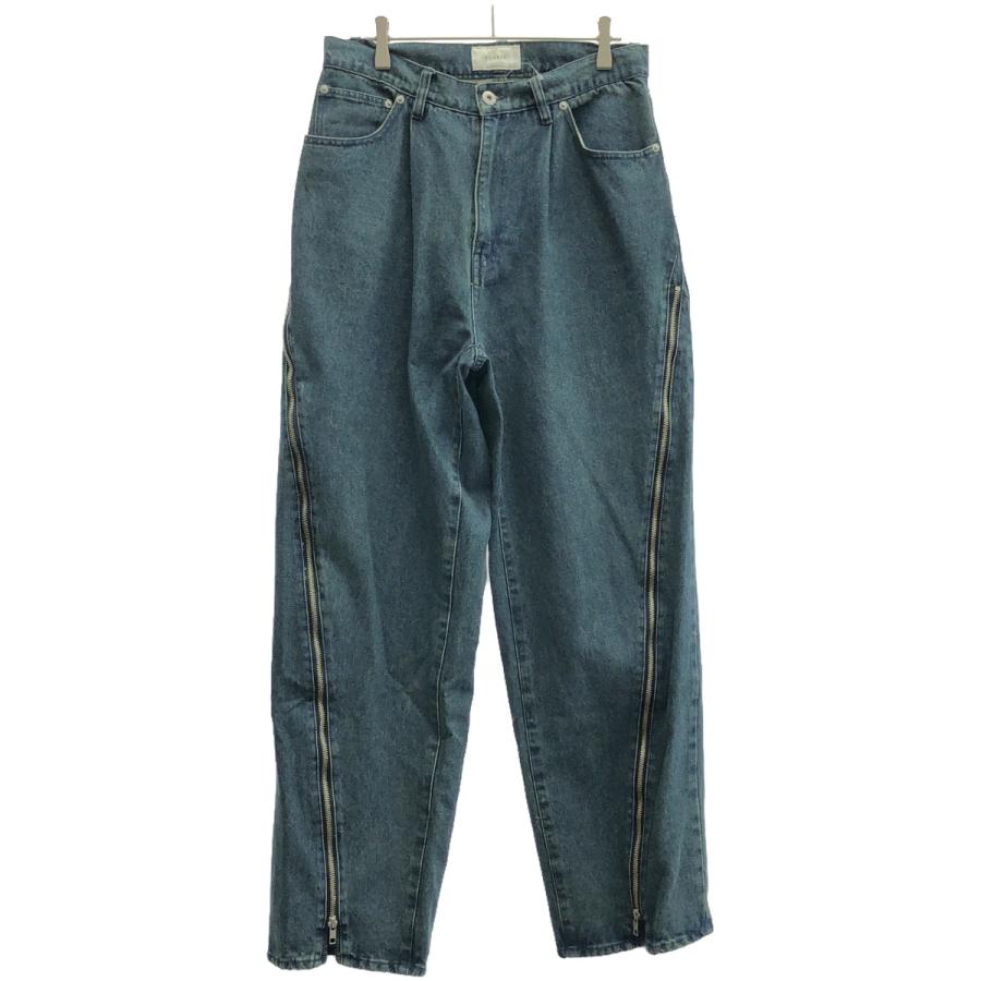 soerte 3WAYサイドジップバギーデニムパンツ サイズ0 黒 ブラック 
