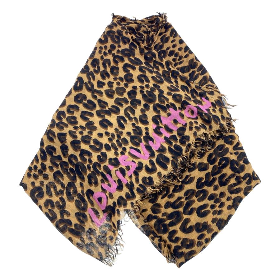 ルイヴィトン M75032 カシミヤ×シルク エトール レオパード ストーリ LOUIS VUITTON（ルイ・ヴィトン） エトール・レオパード カシミヤ