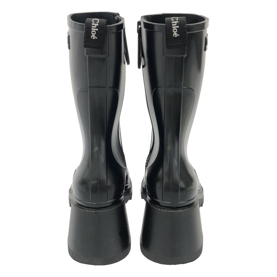 Chloe（クロエ） BETTY ラバーレインブーツ ブラック 37 ITRRTZFU7DA9