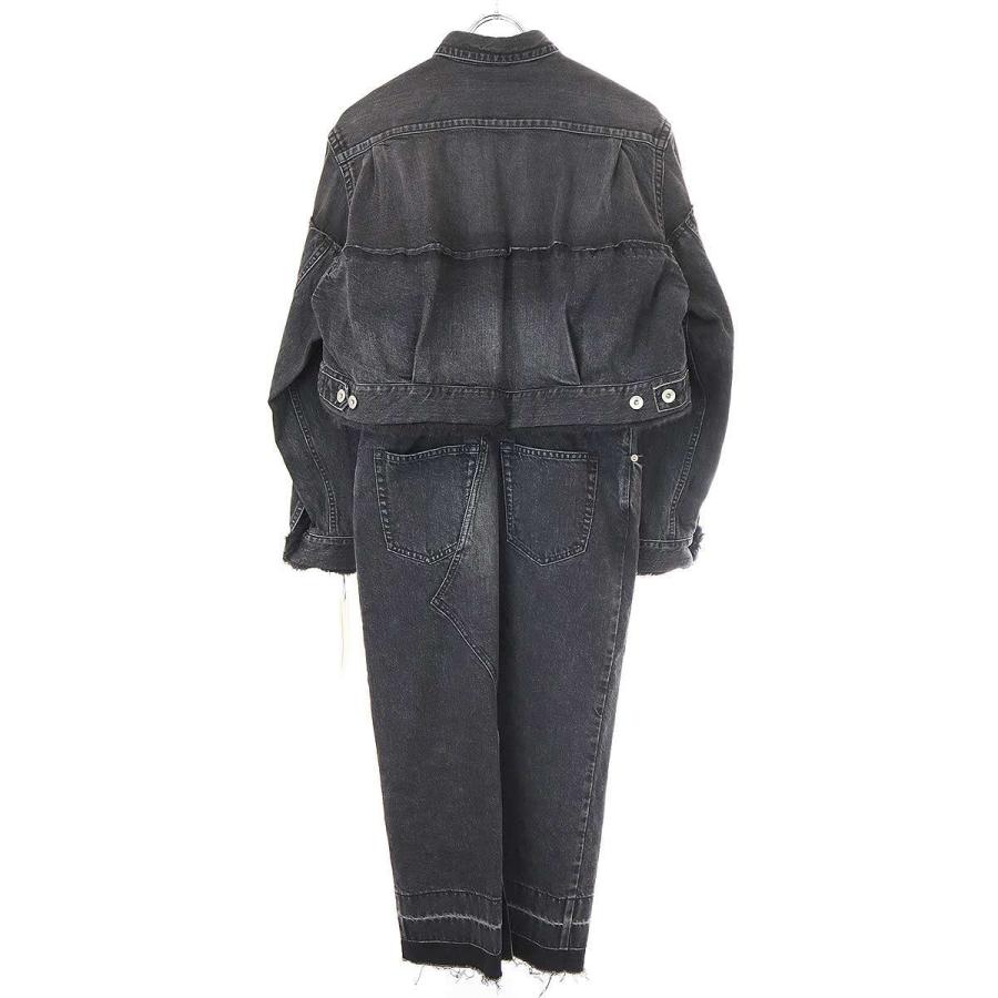 sacai サカイ 20AW ジップアップボアデニム ドレスワンピース 20 sacai サカイ 20AW ジップアップボアデニム ドレスワンピース 20