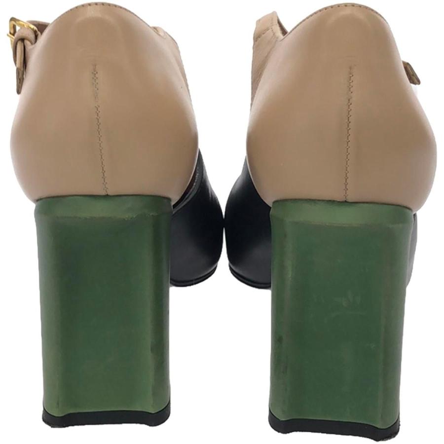 MARNI（マルニ） 15AW スクエアヒールレザーストラップパンプス