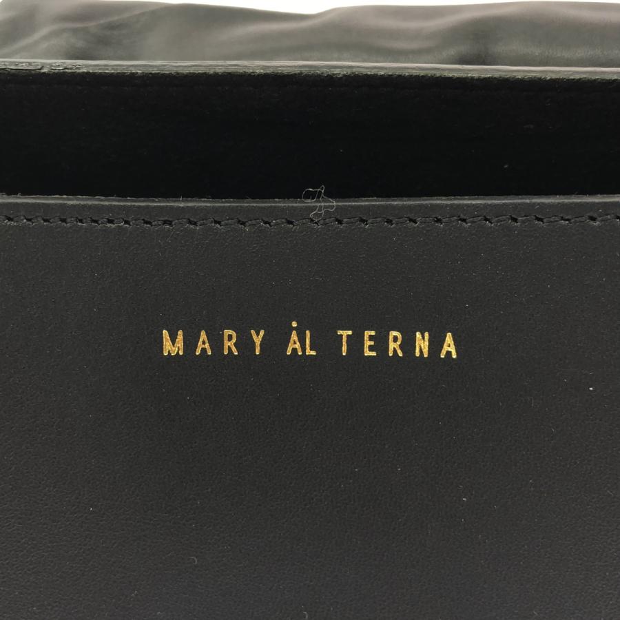 MARY AL TERNA メアリオルターナ PUFF フラップポケットショルダーバッグ  ブラック MARY AL TERNA（メアリオルターナ） PUFF フラップポケットショルダー