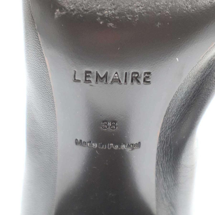 LEMAIRE（ルメール） スクエア バレリーナ ヒールパンプス ブラウン 38