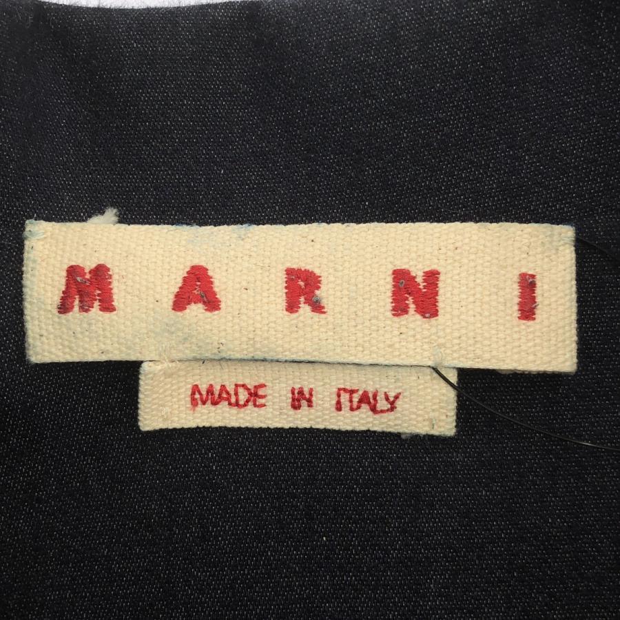 MARNI マルニ 25SS デニムボウリングシャツ CUJU0029SY ネイビー 46 MARNI（マルニ） 25SS デニムボウリングシャツ CUJU0029SY ネイビー 46