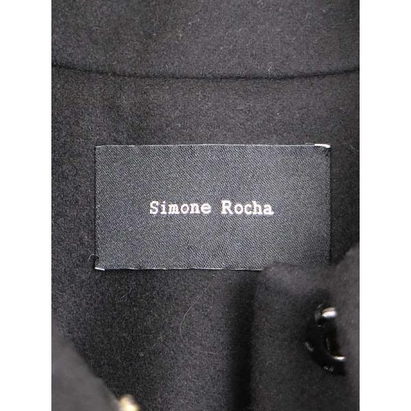 Simone Rocha シモーネ ロシャ ウールケープコート ブラック サイズ:6 レディース ITS3TOYL70ZG｜modescape｜04