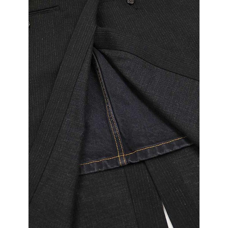 INSCRIRE（アンスクリア） 22AW Chalk Strie Layerd Skirt チョーク