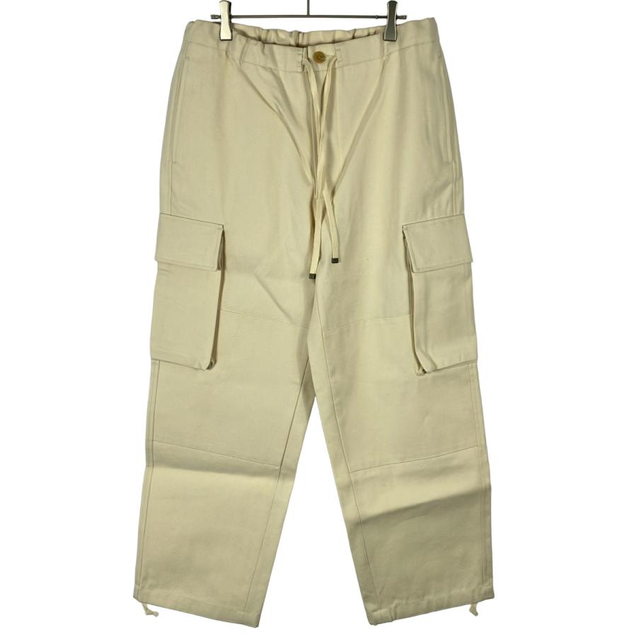 AFTERHOURS アフターアワーズ CARGO PANTS WHITE コットンウールカーゴパンツ A010-B2PT-B150 アイボリー系 2 ITSAGW40N91C | アフターアワーズ