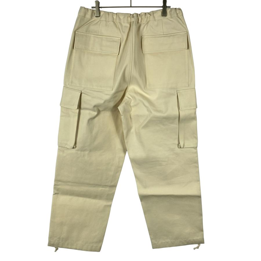 AFTERHOURS アフターアワーズ CARGO PANTS WHITE コットンウールカーゴパンツ A010-B2PT-B150 アイボリー系 2 ITSAGW40N91C | アフターアワーズ | 01