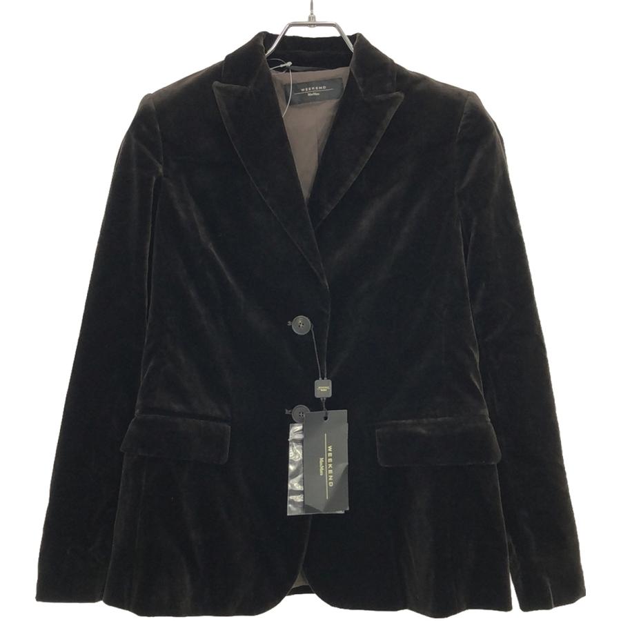Weekend Max Mara - Weekend Max Mara ウィークエンド マックスマーラ Alghero Blazer ベルベットブレザー ジャケット 504604036 ブラウン 36 Weekend Max Mara ウィークエンド マックスマーラ Alghero Blazer